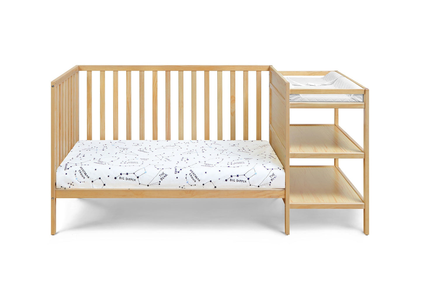 Palmer - 3-in-1 Convertible Crib / Changer Combo, Beige