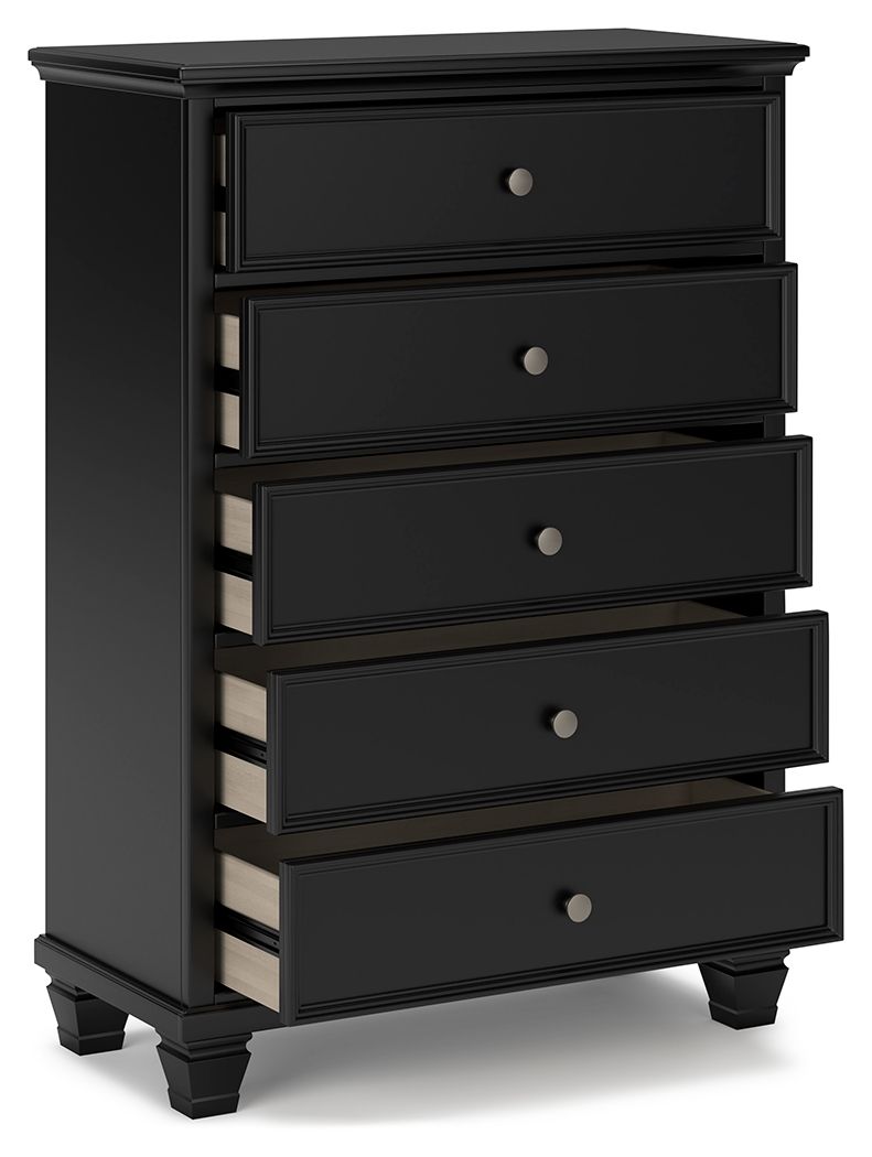 Lanolee - Panel Bedroom Set, Black