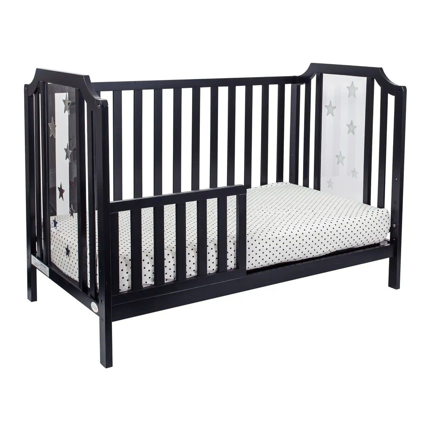 Celeste - 3-in-1 Convertible Island Crib, Black