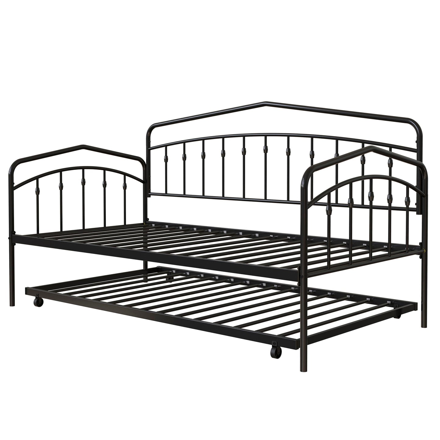 Fox - Daybed With Twin Trundle, Black