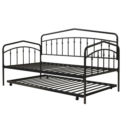 Fox - Daybed With Twin Trundle, Black