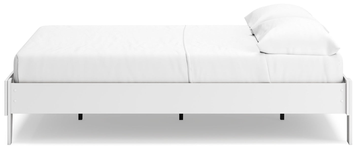 Socalle - Platform Bed, Twin, White