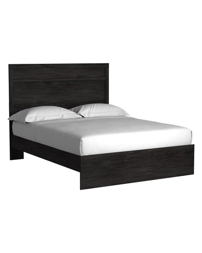 Belachime - Panel Bed, Twin, Dark Gray