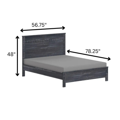 Albany - Bed Frame With Headboard, Heavy Duty Modern Rustic Design