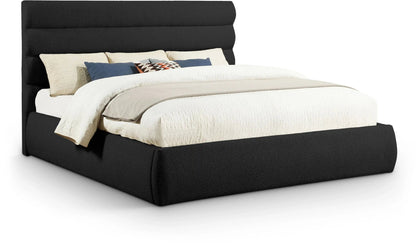 Adam - Boucle Fabric Bed With 52 Headboard