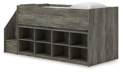 Frandern - Loft Bed, Twin, Gray