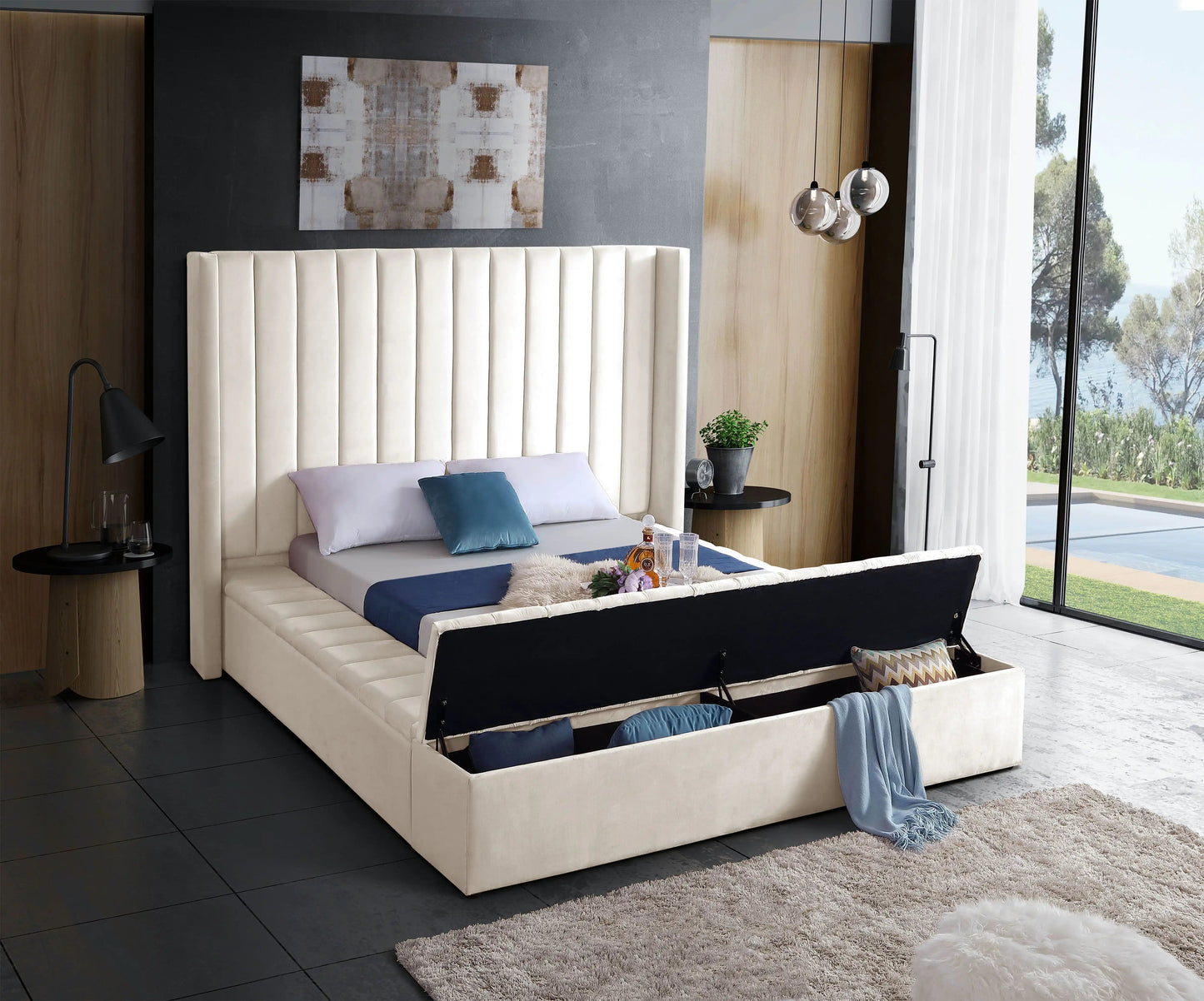 Kiki - Bed, King, Black