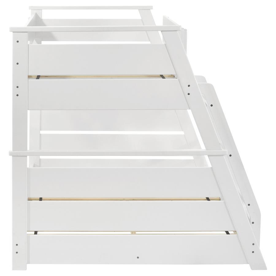 Holden - Wood Veneer Bunk Bed, Twin over Full, White