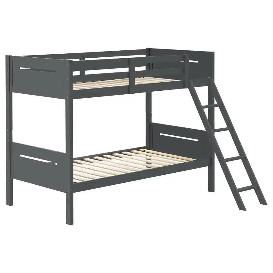 Littleton - Bunk Bed, Twin over Twin, Black
