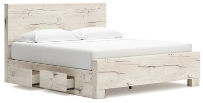 Lawroy - Panel Bed With Storage, Queen, Beige