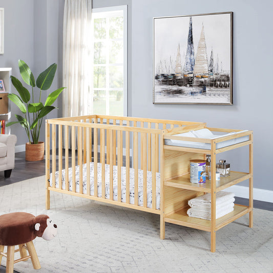 Palmer - 3-in-1 Convertible Crib / Changer Combo, Beige